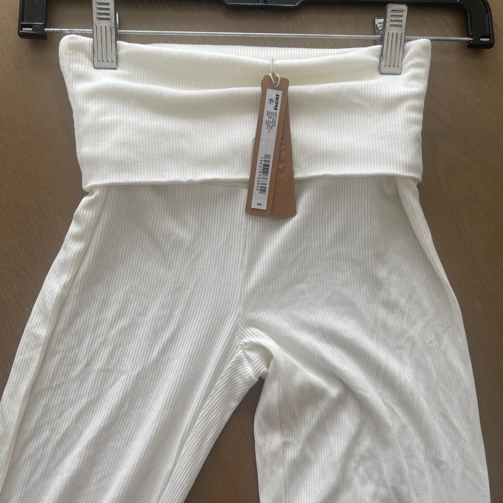 NWT SKIMS Soft Lounge Fold Over Pant XXS in Marble